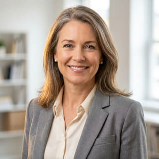 Sarah Coleman, vermeld als financieel directeur bij Nobel Rendiek op een profielfoto